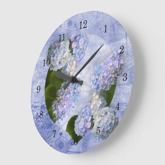Horloge murale Hydrangea (Angle)