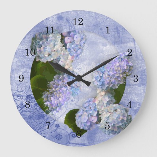 Horloge murale Hydrangea (Recto)