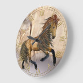 Horloge murale Imaginaire Wild Horse (Angle)