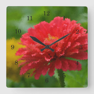 Horloge murale impressionniste de Zinnia