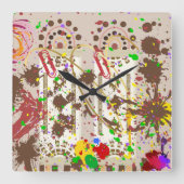 Horloge murale inhabituelle historique motif (Recto)