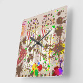 Horloge murale inhabituelle historique motif (Angle)