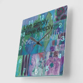 Horloge murale inspirante (Angle)