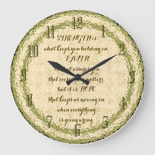Horloge murale inspirante (Recto)