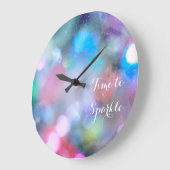 Horloge murale Inspirational Time To Sparkle (Angle)