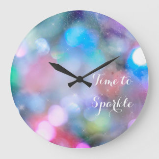 Horloge murale Inspirational Time To Sparkle