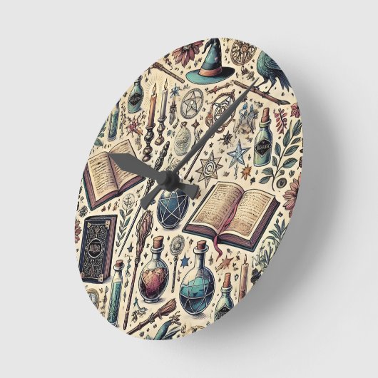 Horloge murale inspirée de Harry Potter (Angle)