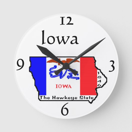 Horloge murale Iowa (Recto)