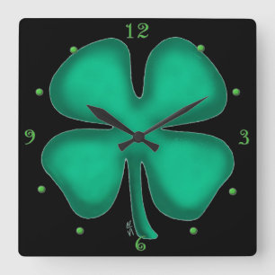 Horloge murale irlandaise noire
