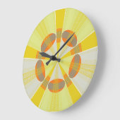 Horloge murale jaune - Nature de la Terre 2 Ventil (Angle)