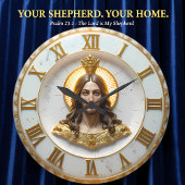 Horloge murale Jésus Roi des Rois Marbre