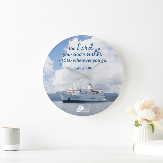 Horloge murale Joshua 1:9 (Maison)