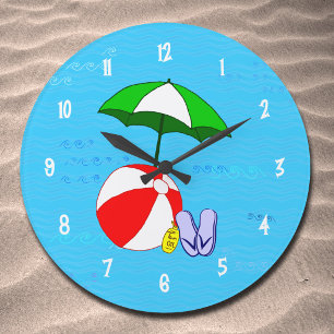 Horloge Murale Jouets de Piscine à Ballons de Plag