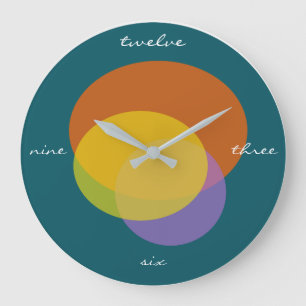 Horloge murale jour heureux avec des lettres au li