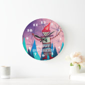 Horloge murale Joyeuses Fêtes (Maison)