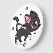 Horloge murale Kawaii Kitty (Angle)