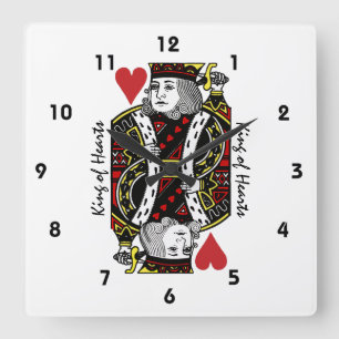 Horloge murale King of Hearts Design