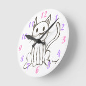 Horloge murale Kitty Peint (Angle)