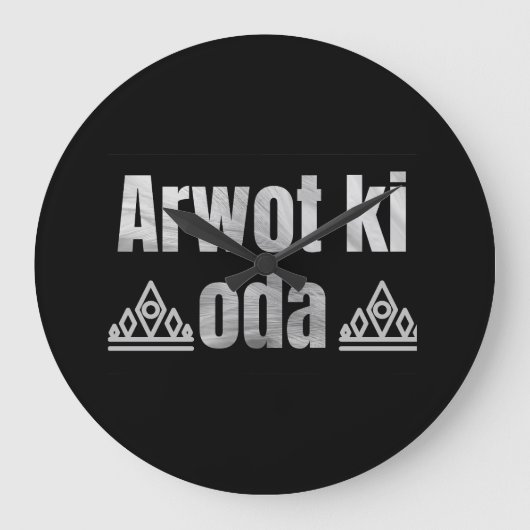 Horloge murale Konymoi "Arwot ki Oda" (Recto)