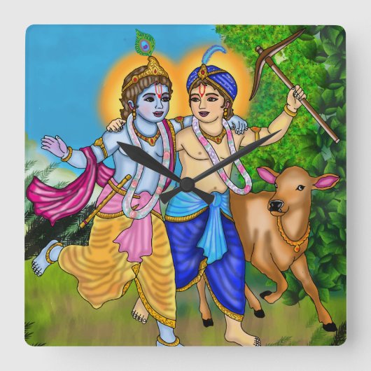 Horloge murale Krishna Balram (Recto)