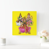 Horloge murale Lakshmi Ganesha (Maison)