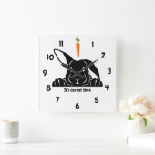 Horloge murale lapin carotte (Maison)