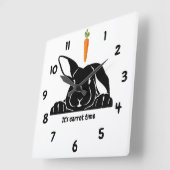 Horloge murale lapin carotte (Angle)