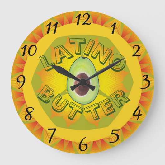 Horloge murale Latino Butter (Recto)