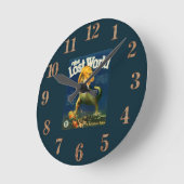 Horloge murale Le Monde perdu (Angle)