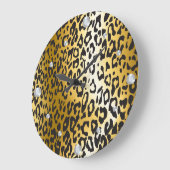 Horloge murale léopard (Angle)