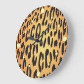 Horloge murale léopard (Angle)