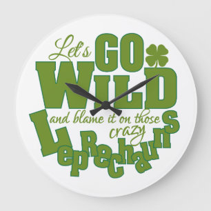 horloge murale Leprechaun