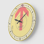 horloge murale lg - vert - modèle (Angle)