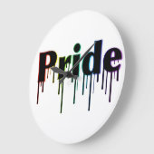 Horloge murale LGBT+ Pride (Angle)
