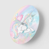 Horloge murale licorne (Angle)