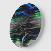 Horloge murale liquide de néon de dauphin de (Angle)