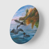 Horloge murale Loon Dance (Angle)