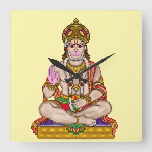 Horloge murale Lord Hanuman (Recto)
