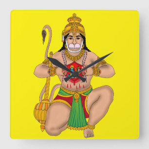 Horloge murale Lord Hanuman