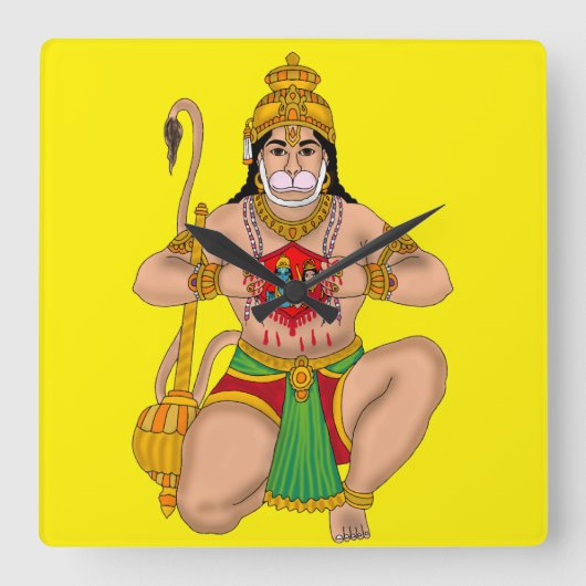 Horloge murale Lord Hanuman (Recto)