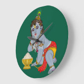Horloge murale Lord Krishna (Angle)
