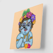 Horloge murale Lord Krishna (Angle)