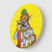 Horloge murale Lord Krishna (Angle)