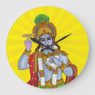 Horloge murale Lord Krishna