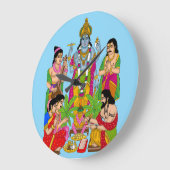 Horloge murale Lord Satyanarayan (Angle)