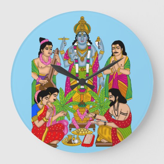 Horloge murale Lord Satyanarayan (Recto)
