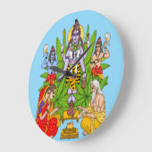 Horloge murale Lord Shiva (Angle)
