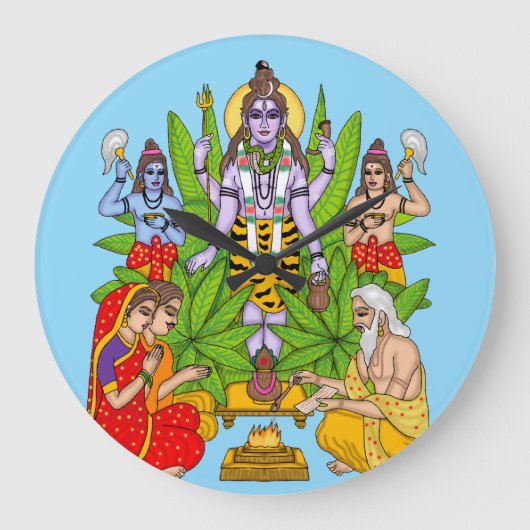 Horloge murale Lord Shiva (Recto)
