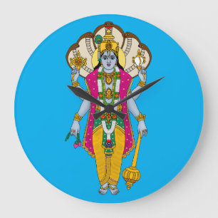 Horloge murale Lord Vishnu