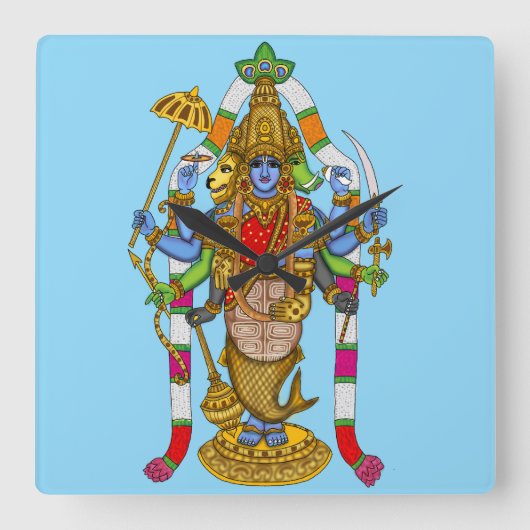Horloge murale Lord Vishnu (Recto)